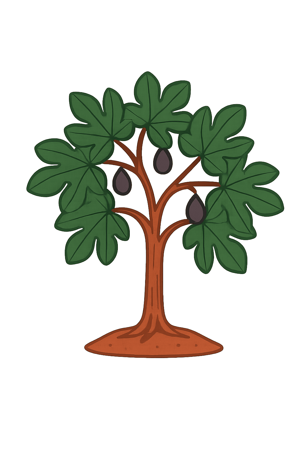 Signature Plan Icon of a Fig Tree